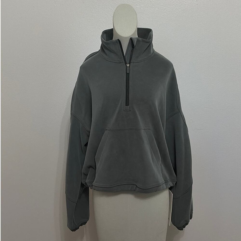 New! Lululemon Brushed softstream quarter zip pullover in size 12
